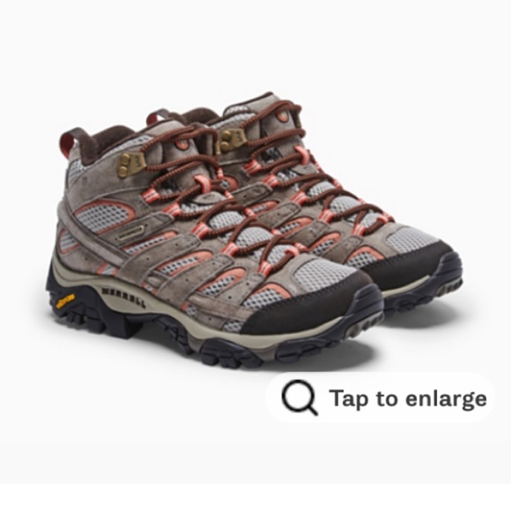 Merrell Gray and Brown Women's Hiking Shoes
